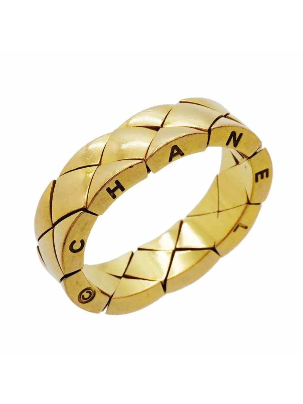 Chanel Ring Quilted 18K Yellow Gold